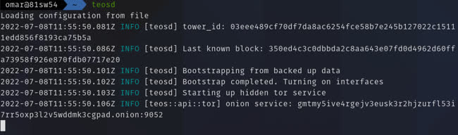 teosd output